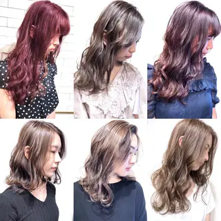 ロング カラー パーマ 💗艶カラー💗 CECILのヘアスタイル