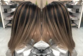 セミロング カラー ヘアアレンジ アンドウ ユウ/ レイヤーカット/韓国のヘアスタイル