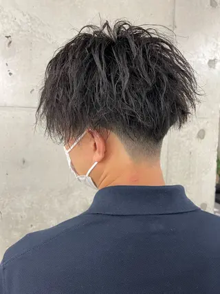 ショート パーマ メンズ Kvell&Co.所属・ミルクティー・ピンク 甘モテカラー/emaのヘアスタイル