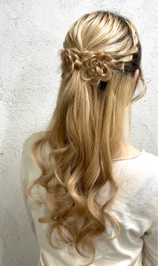 ロング カラー ヘアアレンジ カラーモデル募集 ☘️もえな☘️のヘアスタイル