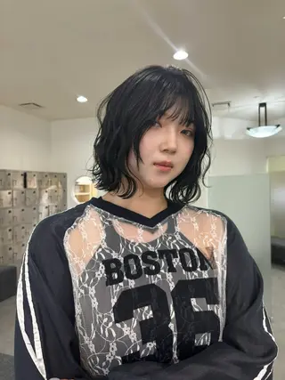 ミディアム 抜け感ヘア໒꒱ブリー チ໒꒱chihanaのヘアスタイル