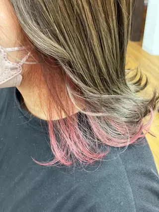 ミディアム カラー 美容室 Jフィドルファドル所属・わきた かずなのヘアスタイル