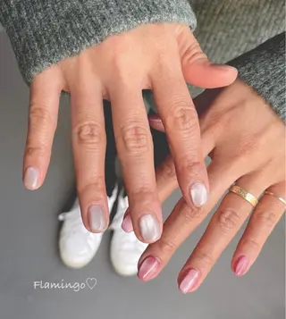 ネイル 40代からの爪に 優しい施術×自爪育成のネイルデザイン