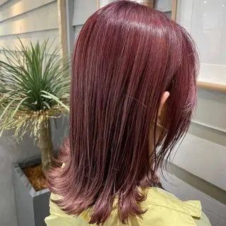 ミディアム in'dexhair U所属・ブリーチ🌈ハイトー ンカラー ✨アニカ✨のヘアスタイル