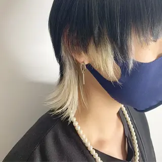 ショート カラー ヘアアレンジ メンズ 🎀暖色カラー🎀 ♡yurika♡のヘアスタイル