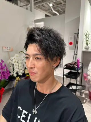 ショート パーマ 高月 瞭のヘアスタイル