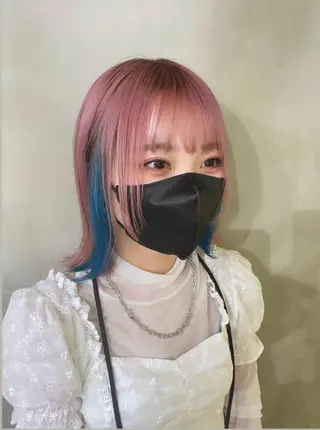 セミロング ﾚｲﾔｰ🩵透明感 ೀユイ🌙のヘアスタイル