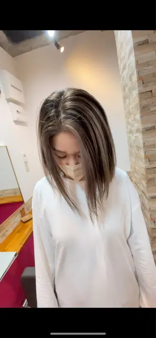 ミディアム カラー STAR RIVER所属・YUI/ ブリーチカラー🌷のヘアスタイル