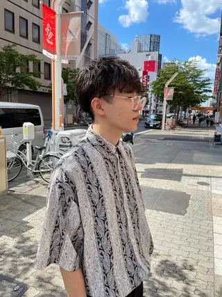 ショート カラー パーマ メンズ misch by urban所属・髪質改善ストレート KENTOのヘアスタイル