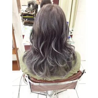 ミディアム カラー ヘアアレンジ モテ髪透明感❤️ デイズヘアカラーのヘアスタイル