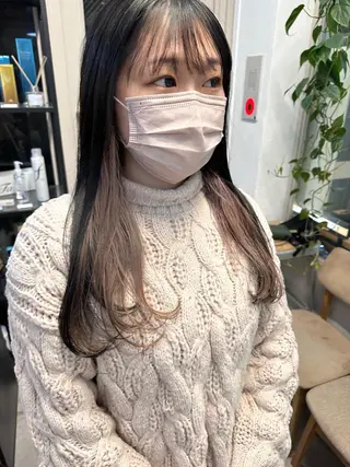 ロング カラー REINA☁️透明感 カラー/ぷつっと♡のヘアスタイル