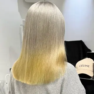 セミロング カラー 原宿 艶カラー🫧 ちり🍎のヘアスタイル