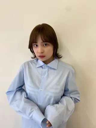 ミディアム パーマ特化美容師 mikuのヘアスタイル