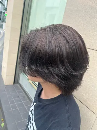 ミディアム カラー メンズ シャドウパーマ/メン ズカット/だいじゅのヘアスタイル