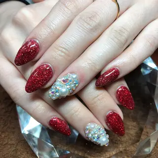 ミディアム ネイル 《LB》ラブリエ Nail&eyeのマツエク・マツパデザイン