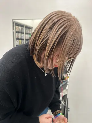 ショート カラー レイヤーカット/艶髪 ✨💭KIRARIのヘアスタイル