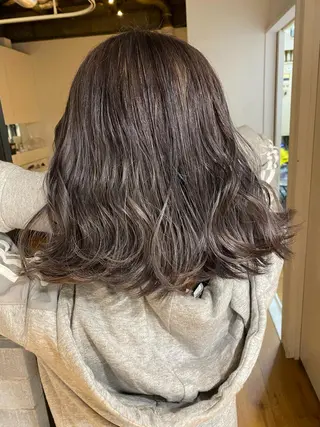 セミロング カラー ヘアアレンジ 久米 治仁のヘアスタイル