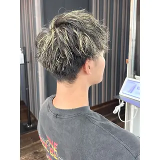 カラー メンズ キヨ メンズカット/パーマのヘアスタイル