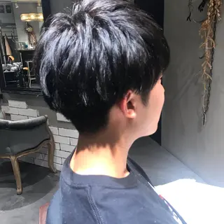 メンズ 柔らかブラウン/顔周 りレイヤー♡ユウシのヘアスタイル