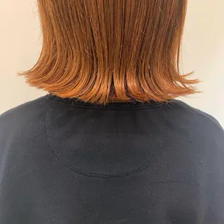 ミディアム カラー 髪質改善カラー&TR 縮毛矯正/弱酸性矯正のヘアスタイル