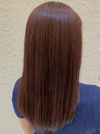 セミロング カラー 山下 優美のヘアスタイル