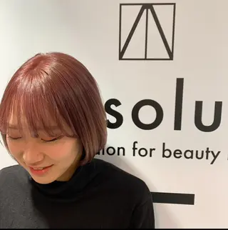 セミロング カラー 一ノ瀬 暁のヘアスタイル