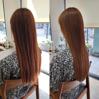 セミロング stoke TOKYO所属・野村 果音(カノン)のヘアスタイル