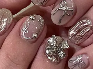 ネイル na🎀🎀na ちゅるちゅるのネイルデザイン