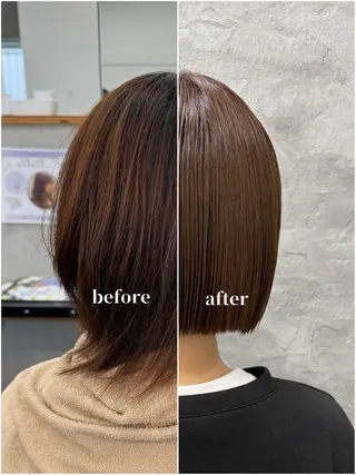 ショート 小島 咲音/艶カラー /酸性ストレートのヘアスタイル