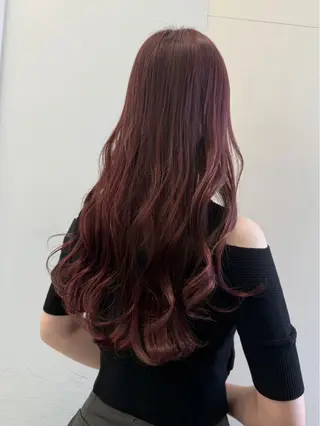 セミロング カラー ヘアアレンジ 小西海青 ✨モデル様募集✨️のヘアスタイル