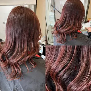 セミロング カラー エクステ＆艶カラー 🎀YURINA🎀のヘアスタイル