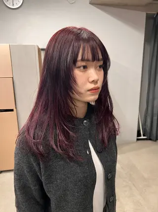 カラー 似合わせショート/ パーマ‪/表参道のヘアスタイル