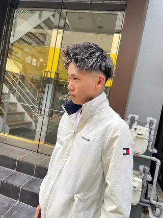 パーマ メンズ SALOWIN熊本 YUTOのヘアスタイル