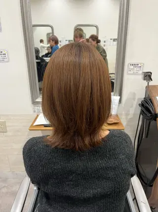 ミディアム カラー 艶髪🥣透明感カラー 🫧前田奈津実のヘアスタイル