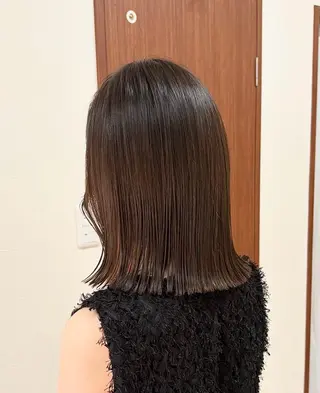 ミディアム カラー ハル🌸柔色/ ブリーチなし/艶髪のヘアスタイル