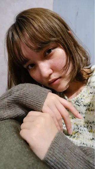 ミディアム ミズ タニのヘアスタイル