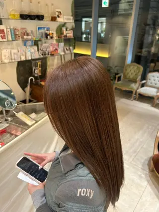 ロング カラー ツヤ髪💫髪質改善 透明感カラー仁平創太のヘアスタイル