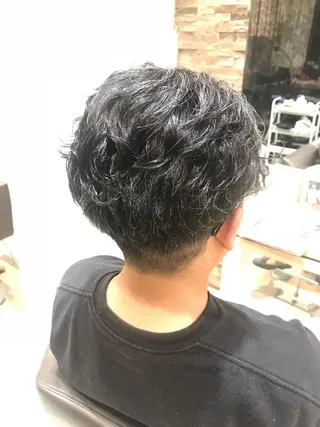 パーマ メンズ 阿部 響香のヘアスタイル
