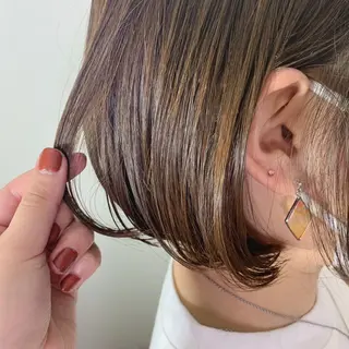 ショート カラー ボブウルフ／ボブ Satsuki【名駅のヘアスタイル