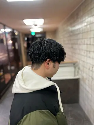 ショート パーマ メンズ 圓子 快のヘアスタイル