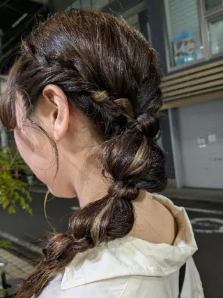 ヘアアレンジ 大人女性カット/ヘア セット✨️片本🌸のヘアスタイル