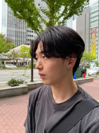 パーマ メンズ 心櫻/メンズパーマ/ ニュアンス/フェザーのヘアスタイル