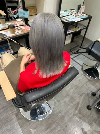 ミディアム カラー 艶髪レイヤー上田 紗也🇰🇷💗のヘアスタイル