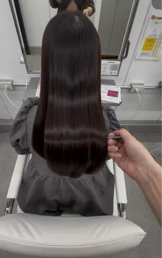 ロング パーマ 髪質改善/縮毛矯正 カット/佐野友尉のヘアスタイル