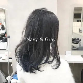 セミロング カラー ヘアアレンジ TONE所属・透明感カラー/ 韓国ヘア/縮毛矯正のヘアスタイル