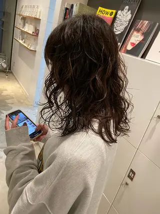 セミロング 藤村 翔充のヘアスタイル