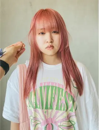 セミロング LUVISM りきカットモデル募集のヘアスタイル