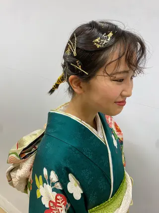 ミディアム 🍋暖色カラーヘアア レンジniina🍋のヘアスタイル