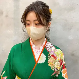 ロング まつパ・ヘアセット ♡Chinami♡のマツエク・マツパデザイン