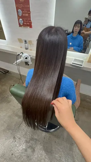ロング 🕊髪質改善縮毛矯正 /艶髪/関内🕊あべのヘアスタイル